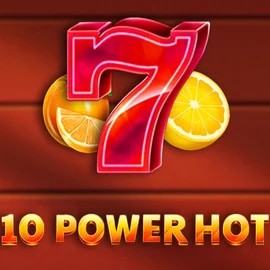 10 Power Hot online game logo by Amusnet Interactive on slimkingcasino.com