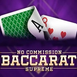 Baccarat Supreme slot logo by OneTouch Games at Slimking Casino