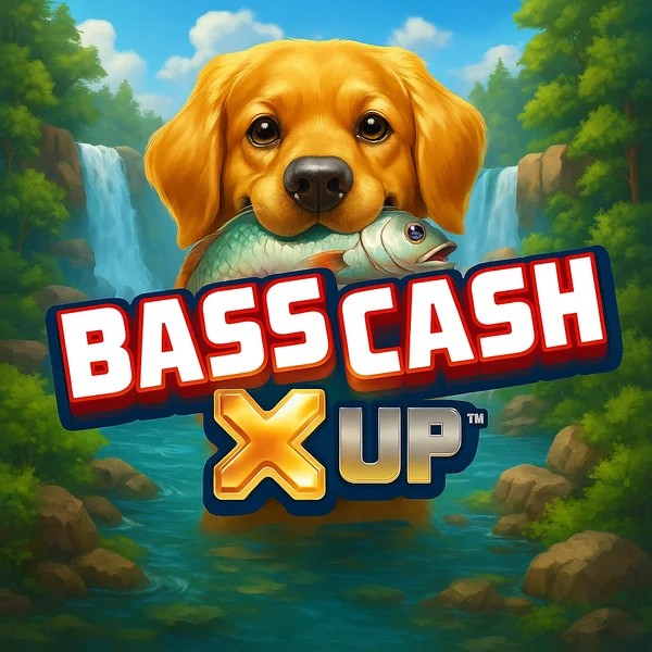 Try Bass Cash X UP slot by Alchemy Gaming on slimkingcasino.com – logo image