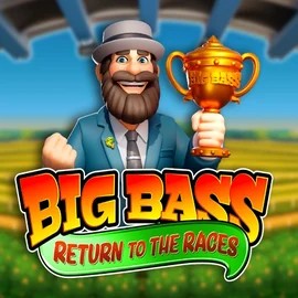 Big Bass Return to the Races logo by Pragmatic Play at Slimking Casino