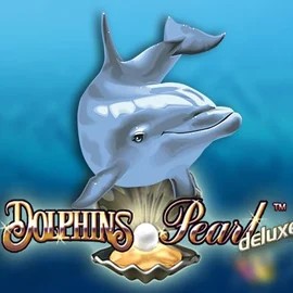 Dolphins Pearl Deluxe by Novomatic, showcased at slimkingcasino.com – game logo