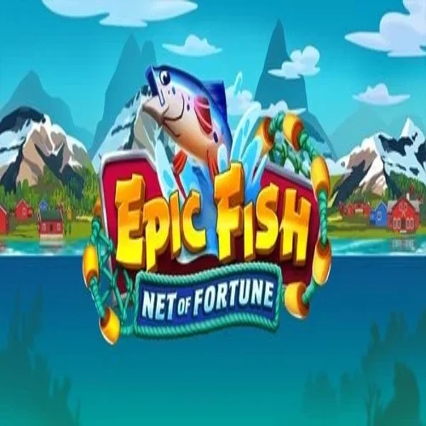 Epic Fish Net of Fortune slot logo by Quickspin at Slimking CasinoEpic Fish Net of Fortune