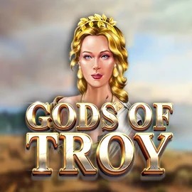 Gods of Troy logo by Red Tiger Gaming at Slimking Casino