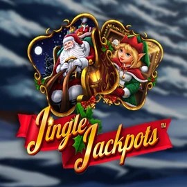 Jingle Jackpots online game logo by Dragon Gaming on slimkingcasino.com