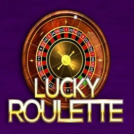 Lucky Roulette slot logo by Belatra Games at Slimking Casino