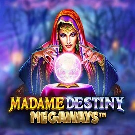 Madame Destiny Megaways slot logo by Pragmatic Play at Slimking Casino