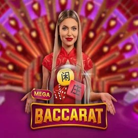 Mega Baccarat logo – Live Casino by Pragmatic Play at Slimking Casino