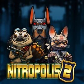 Nitropolis 2 slot logo by ELK Studios at Slimking Casino