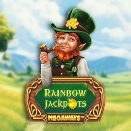 Rainbow Jackpots Megaways slot visual from Red Tiger Gaming available on slimkingcasino.com
