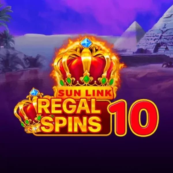 Regal Spins 10 logo by PatePlay Slimking Casino