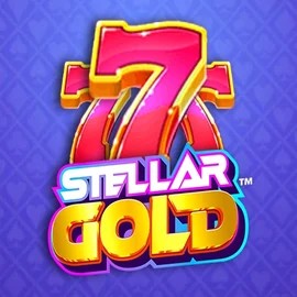 Stellar Gold logo by Snowborn Games Slimking Casino